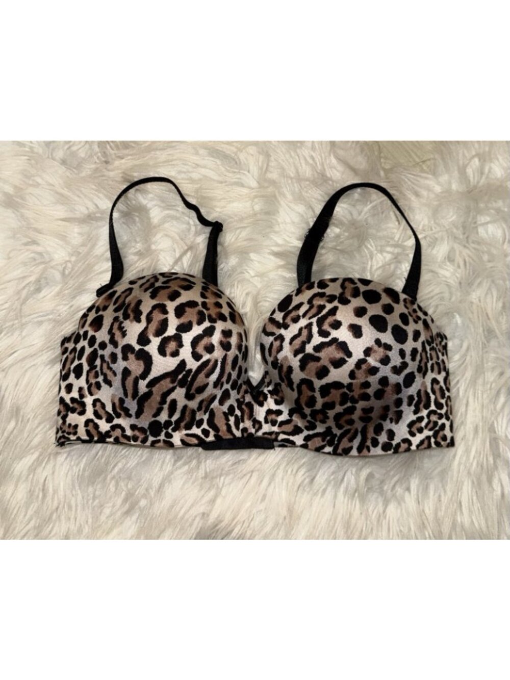 Victorias Secret Miraculous Padded Strapless Bra Super Padded Add 2 Cups UW 34B - Picture 2 of 6